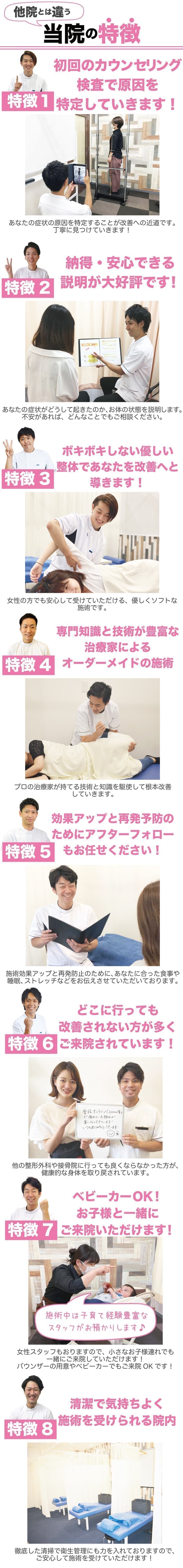 ハピネス整骨院の特徴